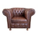 Ver imagem 2 de Poltrona Luiz Xv Chesterfield Capitone Corano Marrom