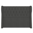 Ver imagem 6 de Cabeceira Casal King Cama Box 195cm Malva I02 Veludo Chumbo - Mpozenato