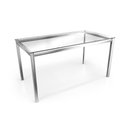 Ver imagem 1 de Mesa Reno Kappesberg Cromada com Tampo de Vidro Incolor 150cm