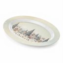 Ver imagem 2 de Travessa/ Prato de Melamina Natalina Decoração de Mesa 35x25cm:Floresta