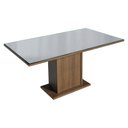 Ver imagem 6 de Conjunto Sala de Jantar Tampo de Vidro 6 Cadeiras Rustic/Cinza/Silver Dália Madesa