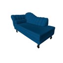 Ver imagem 4 de Recamier Decorativo Divã Amsterdã 147cm Lado Direito Couro Azul Marinho