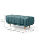 Ver imagem 3 de Recamier Alemanha 1,30M com Base Madeira Linho Sofatec