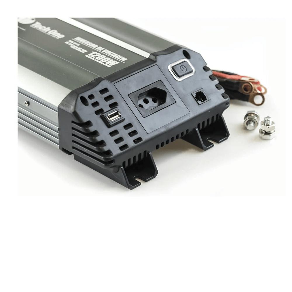 Inversor de Voltagem Techone Line 1200w Pico 600w Nominal 12v-110v - 6