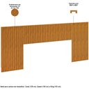 Ver imagem 4 de Cabeceira Cama Box Casal Queen King Ripada 250cm Lice D05 Ypê - Lyam Decor