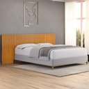 Ver imagem 2 de Cabeceira Cama Box Casal Queen King Ripada 250cm Lice D05 Ypê - Lyam Decor