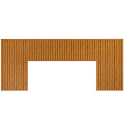 Cabeceira Cama Box Casal Queen King Ripada 250cm Lice D05 Ypê - Lyam Decor - 3