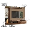 Ver imagem 4 de Painel Sala Denver para TV até 55 Polegadas LED Fendi/Carvalho