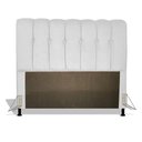 Ver imagem 1 de Cabeceira Estofada Florença 140cm Cama Box Casal Branco