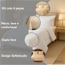 Ver imagem 5 de Edredom Queen com Lençol e Fronha Função Cobre Leito e Cobertor 6 Peças