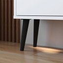 Ver imagem 4 de Sapateira Vertical Fechada Porta Sapatos Gaveta Articulável Hall Entrada Quarto Apartamento Retrô