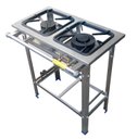 Ver imagem 2 de Fogao 2 Bocas 30x30 Duplo B.p P5 Inox Milenium Metalnox Lma2
