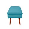 Puff Aparador Estofado Italy Decorativo Veludo Azul Safira - 5