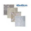Ver imagem 3 de Kit 6 Guardanapos 40x40cm Jacquard Adamascado - Magic Enxovais Perola