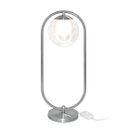 Ver imagem 2 de Kit 2 Abajur Luminaria de Mesa de Luxo Aro Harmony Prata