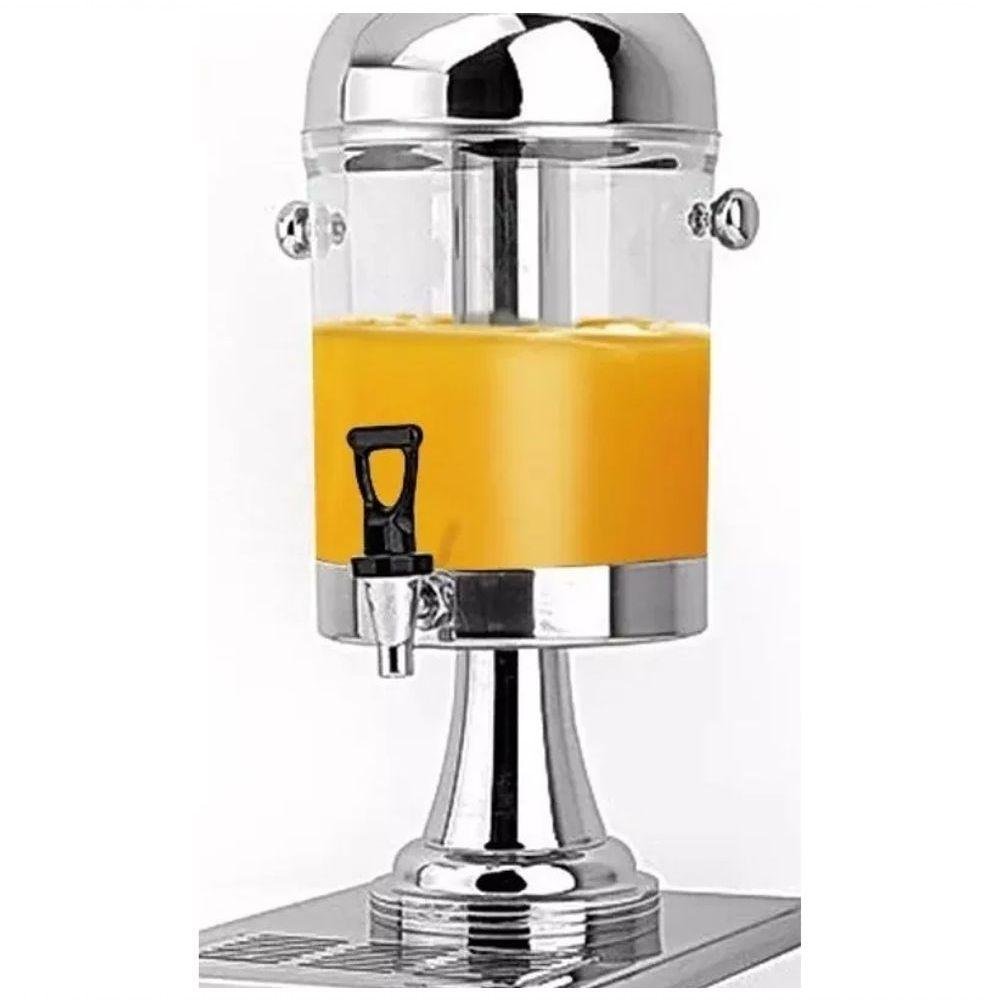 Suqueira Refresqueira Inox 8 Litros Dispensador de Bebida - Brasinox - 8