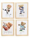 Ver imagem 1 de Kit Quadro Urso Esportista Decorativo Quarto Criança Bebê Enxoval Menino