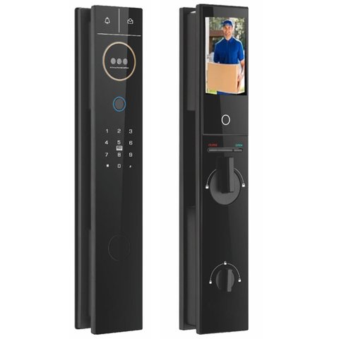 Fechadura Digital Eletronica Wifi Biometria Reconhecimento Facial App Cartao Celular Smartphone Cond