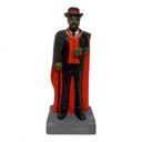 Ver imagem 1 de Escultura Exu Cartola Capa Preta e Vermelha 10,50 cm Resina