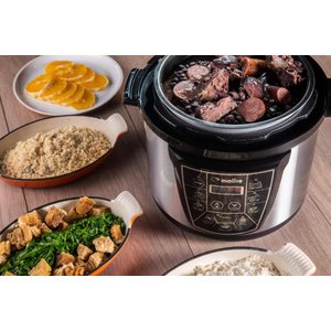 Panela de Pressão Elétrica Multifuncional 4L - Mollie - 110V - Inox