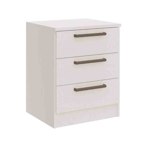 Mesa Cabeceira Requinte+ Branco Móveis Castro