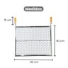 Grelha Especial Inox Moeda 40x50 para Churrasco Cabo Madeira - Gudim - 3