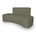Ver imagem 2 de Sofá Forma Orgânico 3 Lugares Recepção Sala Curvo Escritório:menta