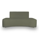 Ver imagem 3 de Sofá Forma Orgânico 3 Lugares Recepção Sala Curvo Escritório:menta