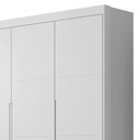 Ver imagem 3 de Jogo de Quarto Infantil Guarda Roupa 3 Portas e Cômoda 4 Gavetas Lilly P04 Branco - Mpozenato