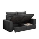 Ver imagem 6 de Sofá Retrátil E Reclinável Bipartido Com Baú 2m 3 Lugares