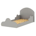 Ver imagem 2 de Cama Infantil Nuvem 80cm X 155cm com Cabeceira 100% Mdf Cor:fendi