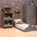 Ver imagem 5 de Cama Infantil Nuvem 80cm X 155cm com Cabeceira 100% Mdf Cor:fendi