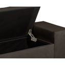 Ver imagem 3 de Recamier Baú Berlin 1,30m Decorativo Premium para Cama Casal Estilo Closet Estofado Cor Cinza