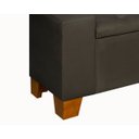 Ver imagem 5 de Recamier Baú Berlin 1,30m Decorativo Premium para Cama Casal Estilo Closet Estofado Cor Cinza