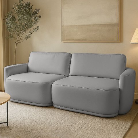 Sofá 2 Lugares Orgânico 174cm Modulado para Sala Brumma Bouclê K01 - D’Rossi