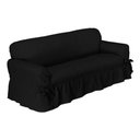 Ver imagem 1 de Capa de Sofá Patrícia 3 Lugares Avulso - Preto