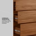 Ver imagem 6 de Guarda Roupa Casal 6 Portas e 6 Gavetas Equador Prime Tx Nogueira-nude