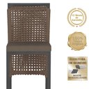 Ver imagem 3 de 7 Banquetas em Alumínio Roma Preta Corda Náutica Tecido 9