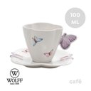 Ver imagem 3 de Jogo 12 Xícaras de Café com Pires Borboletas 100ml Wolff