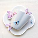 Ver imagem 6 de Jogo 12 Xícaras de Café com Pires Borboletas 100ml Wolff