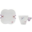 Ver imagem 4 de Jogo 12 Xícaras de Café com Pires Borboletas 100ml Wolff