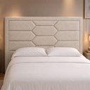 Ver imagem 1 de Cabeceira para Cama Box Queen 181cm Kauai Linho Bege - Sallar Home
