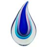 Murano gota em vidro L10,5xP6xA18cm cor azul royal - 1