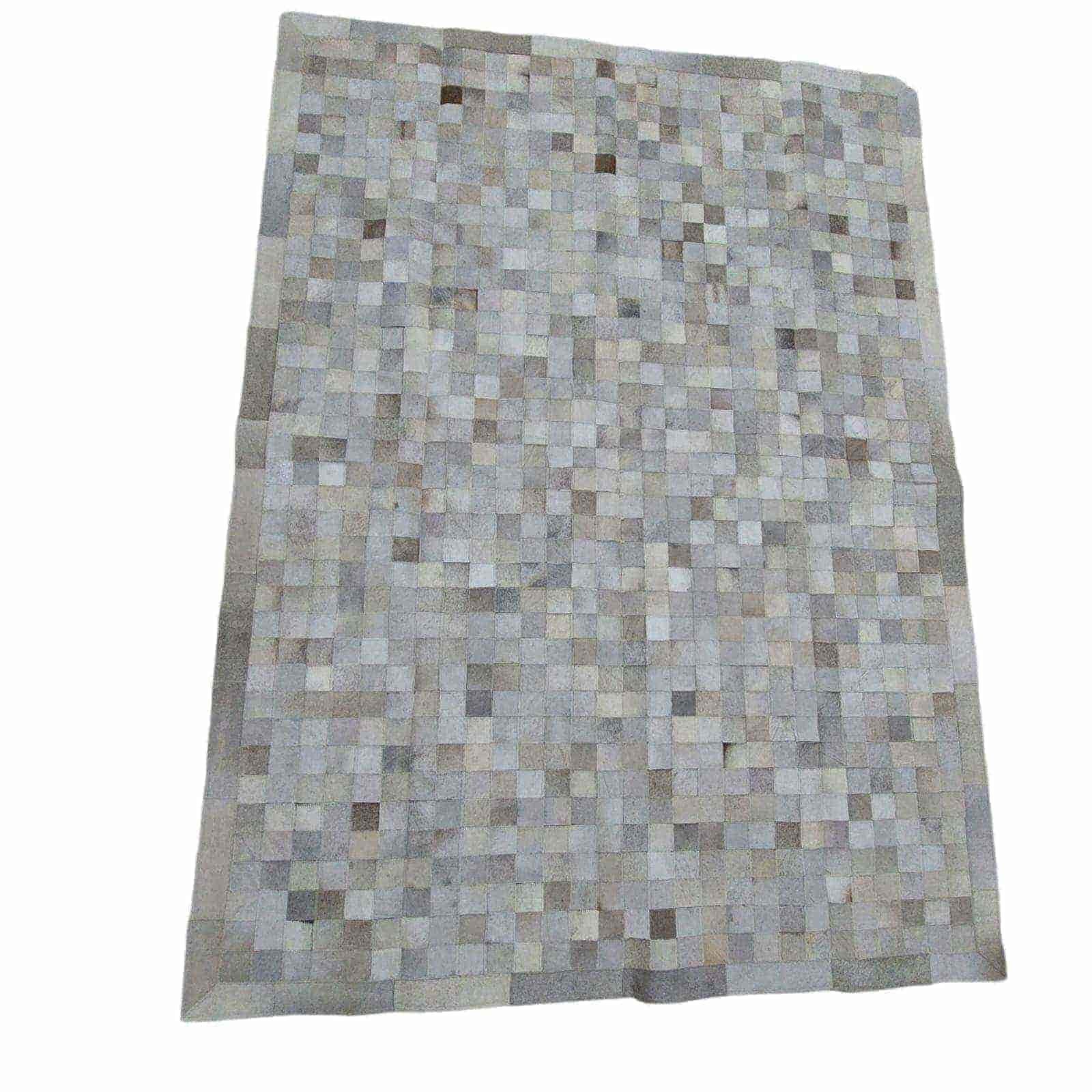 Tapete Couro - Cinza Claro (Tom Claro) - MODULO 5x5 Guapo Tapetes 2,00 x 3,00 - 4