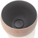 Ver imagem 6 de Vaso Castiçal Oval Decorativo com Pintura Craquelada em Metal 11x18cm