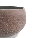 Ver imagem 2 de Vaso Castiçal Oval Decorativo com Pintura Craquelada em Metal 11x18cm