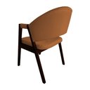 Ver imagem 3 de Cadeira para Sala de Jantar Helen Madeira Maciça Castanho Premium Facto - Caramelo