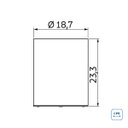 Ver imagem 3 de Lixeira Tramontina Ravena 5 Litros Aço Inox Polido sem Tampa