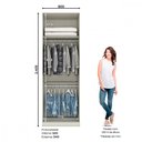 Ver imagem 4 de Guarda Roupas 2 Portas com Espelho Predileto Henn