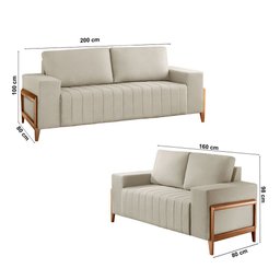 Sofá 2x3 Lugares Verona Meu Sofá Online - 5